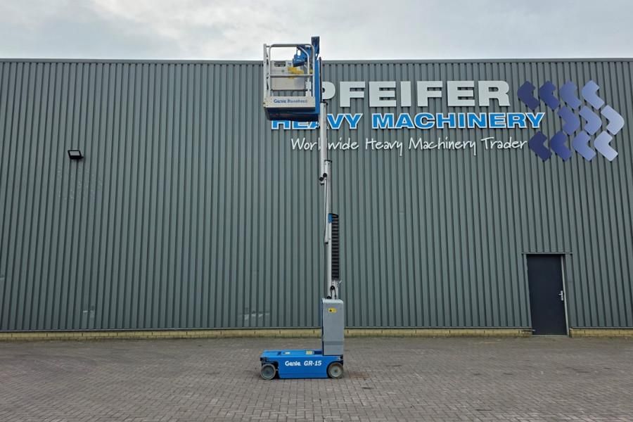 Genie GR15 Electric, 6.5m Working Height, 227kg Capacity