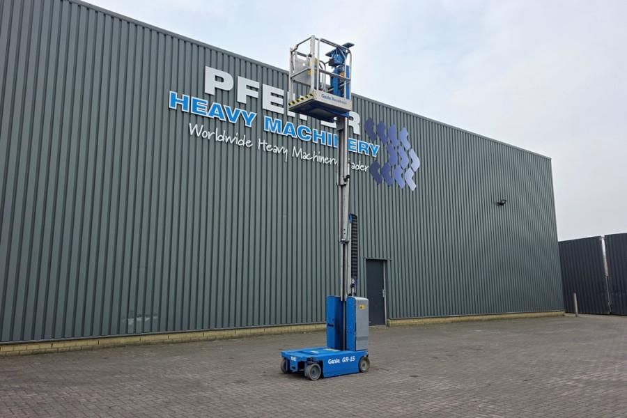 Genie GR15 Electric, 6.5m Working Height, 227kg Capacity