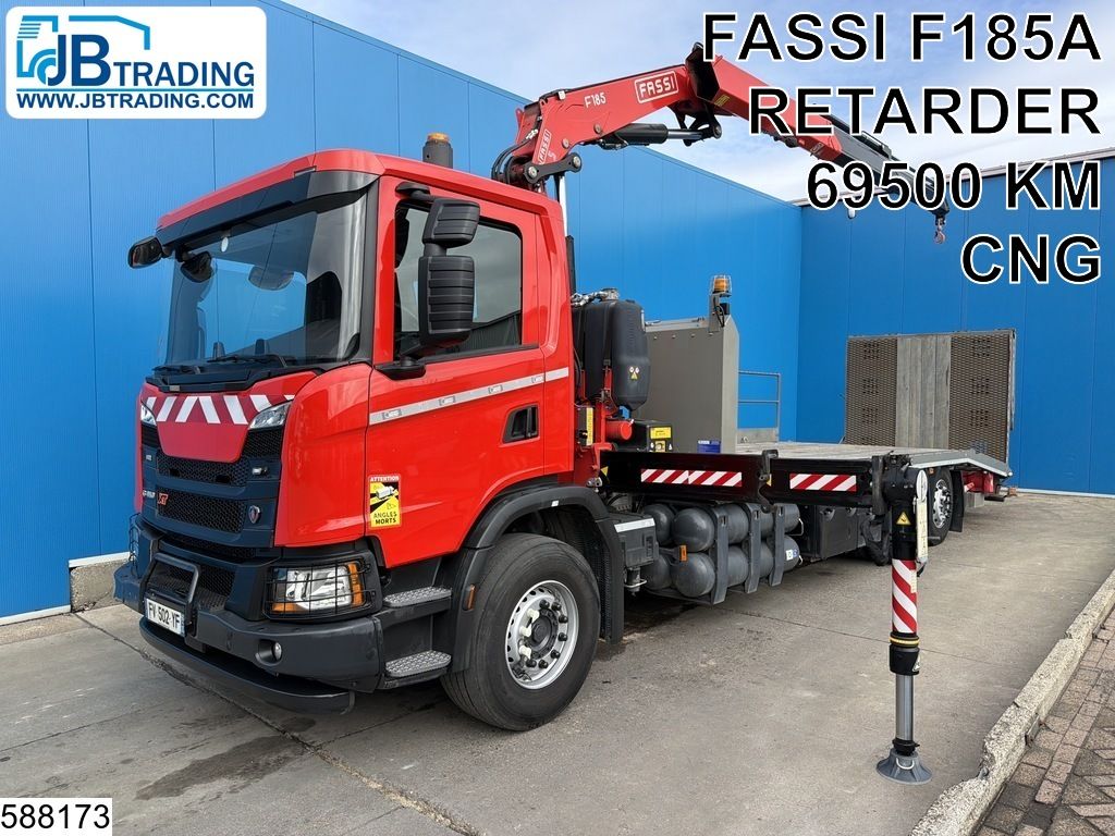 Scania G 410 XT EURO 6d, CNG, Retarder, PTO, Fassi