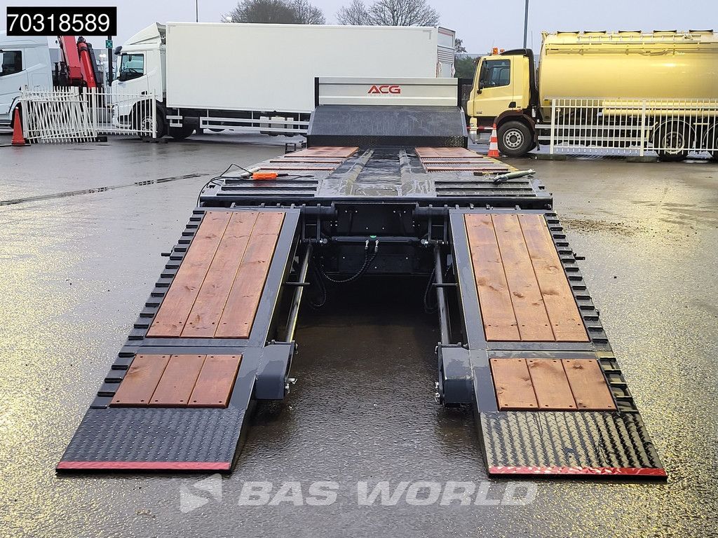 GVN LOWBED 3 Achsen NEW! Lift + Steering Axle Hydraulic Foldable Ramps