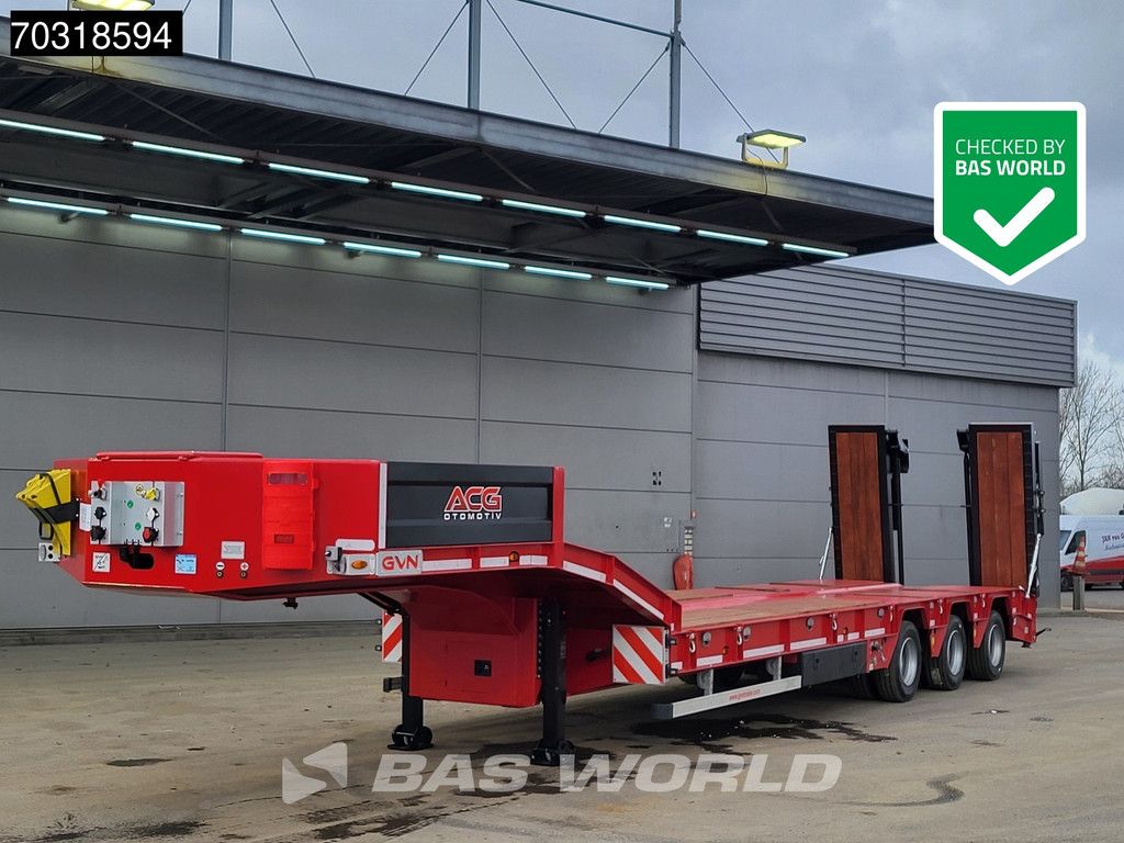 GVN Lowbed 3 Achsen NEW! Lift + Steering Axle Hydraulic Foldable Ramps