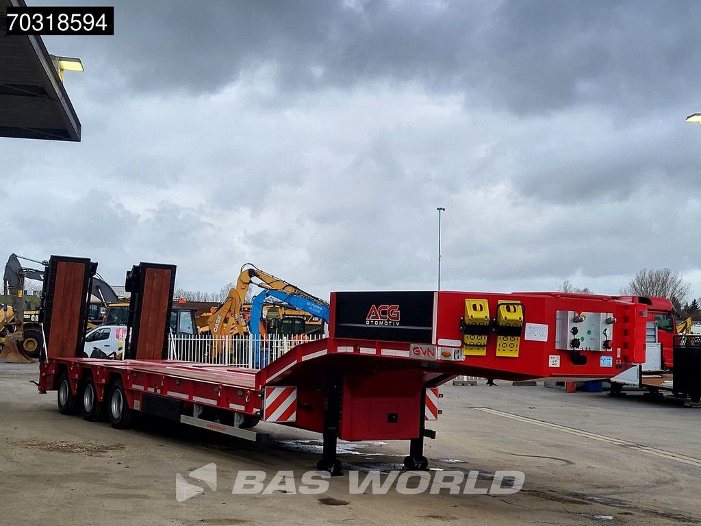 GVN Lowbed 3 Achsen NEW! Lift + Steering Axle Hydraulic Foldable Ramps