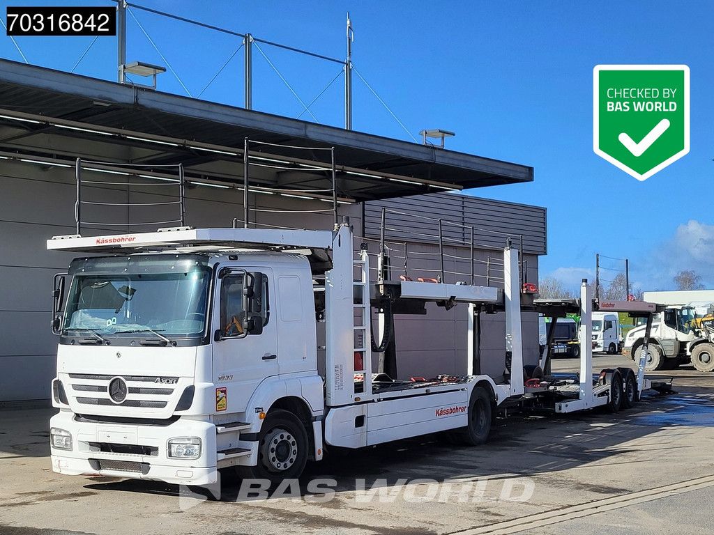 Mercedes Axor 1833 4X2 Kassbohrer SSV-01 car transporter combi 3-pedals Full Air Euro 3