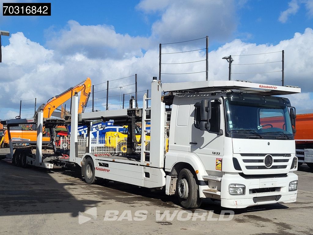 Mercedes Axor 1833 4X2 Kassbohrer SSV-01 car transporter combi 3-pedals Full Air Euro 3
