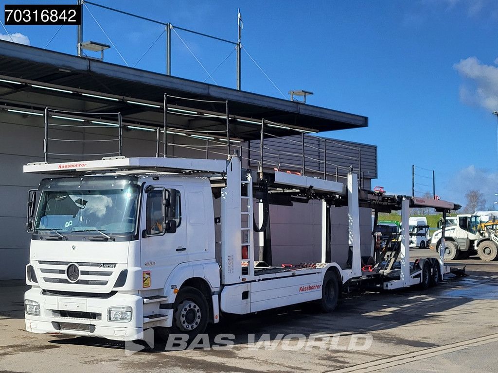 Mercedes Axor 1833 4X2 Kassbohrer SSV-01 car transporter combi 3-pedals Full Air Euro 3