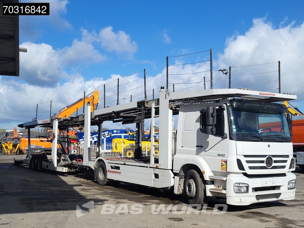 Mercedes Axor 1833 4X2 Kassbohrer SSV-01 car transporter combi 3-pedals Full Air Euro 3