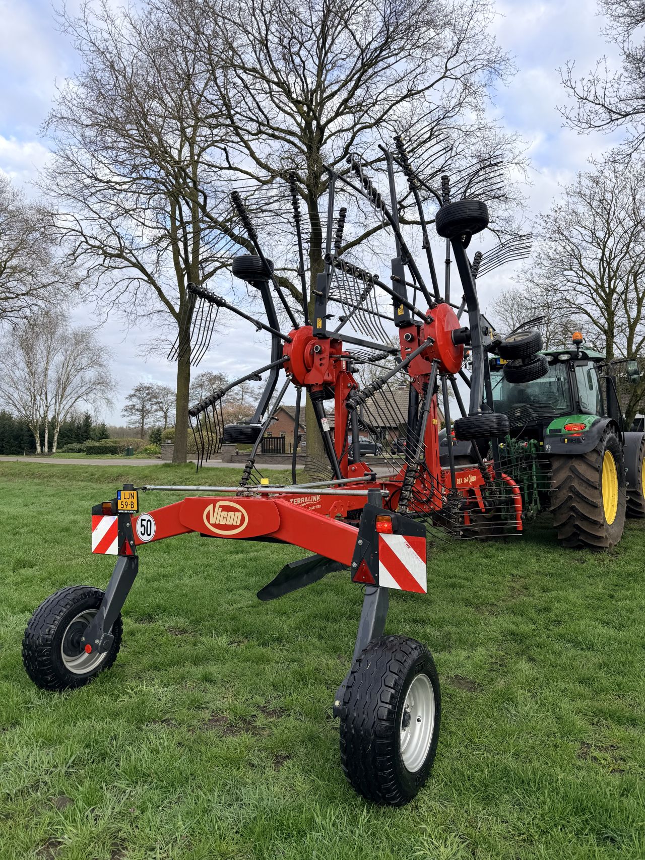 Vicon andex 764 Dubbele hark midden afleg