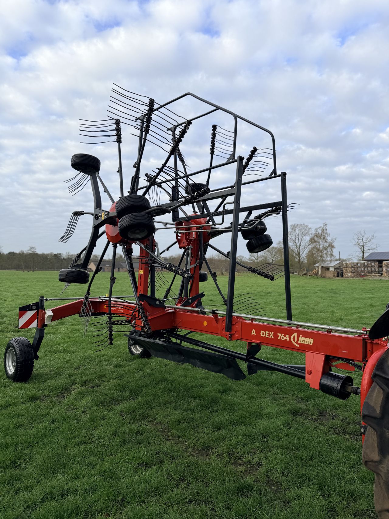 Vicon andex 764 Dubbele hark midden afleg