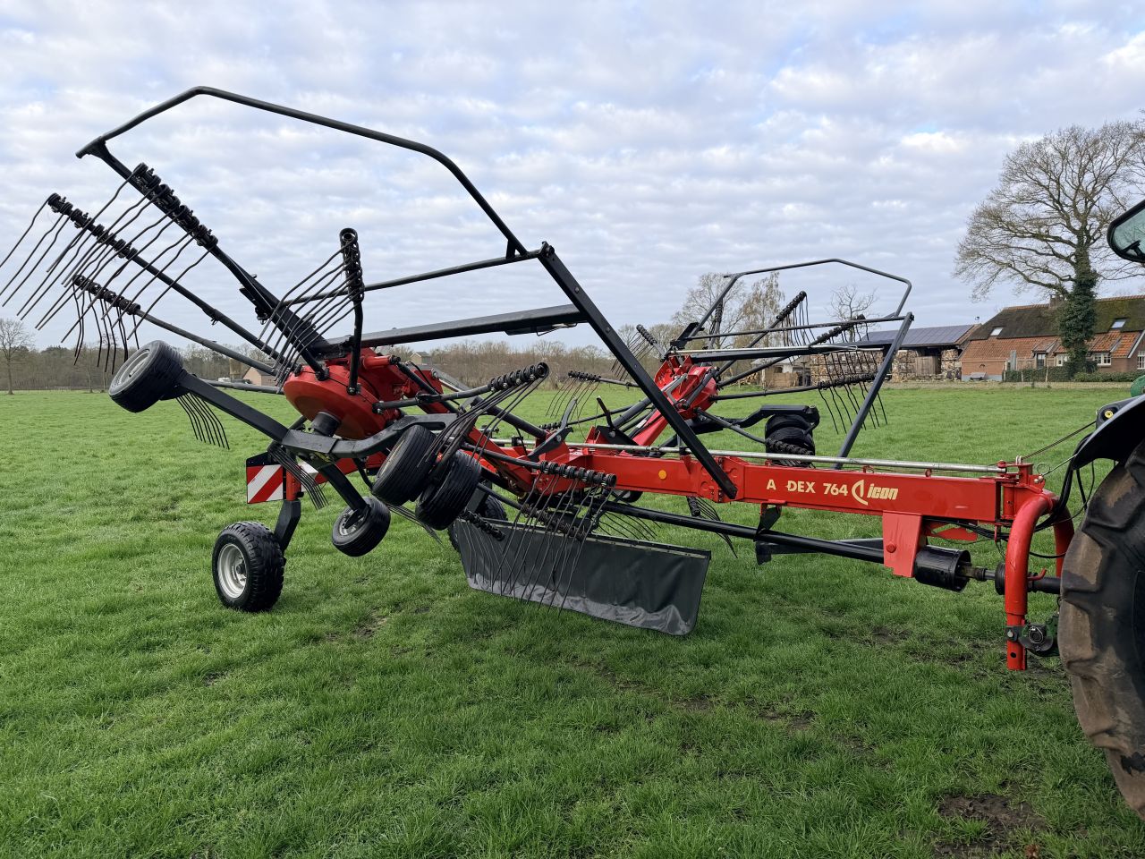 Vicon andex 764 Dubbele hark midden afleg