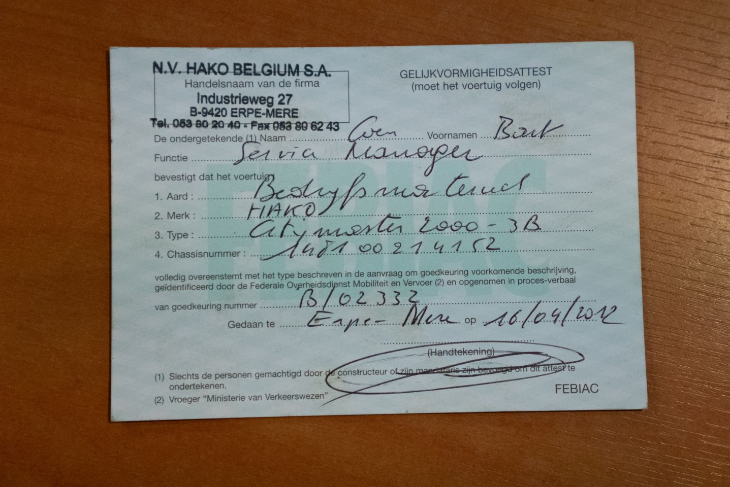 Hako Citymaster 2000 Veegmachine – Bouwjaar 2012 – Zeer compleet