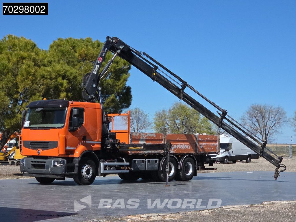 Renault Lander Premium 430 6X4 211 EP-4 HIDUO Kran Crane Automatic Airco Euro 5