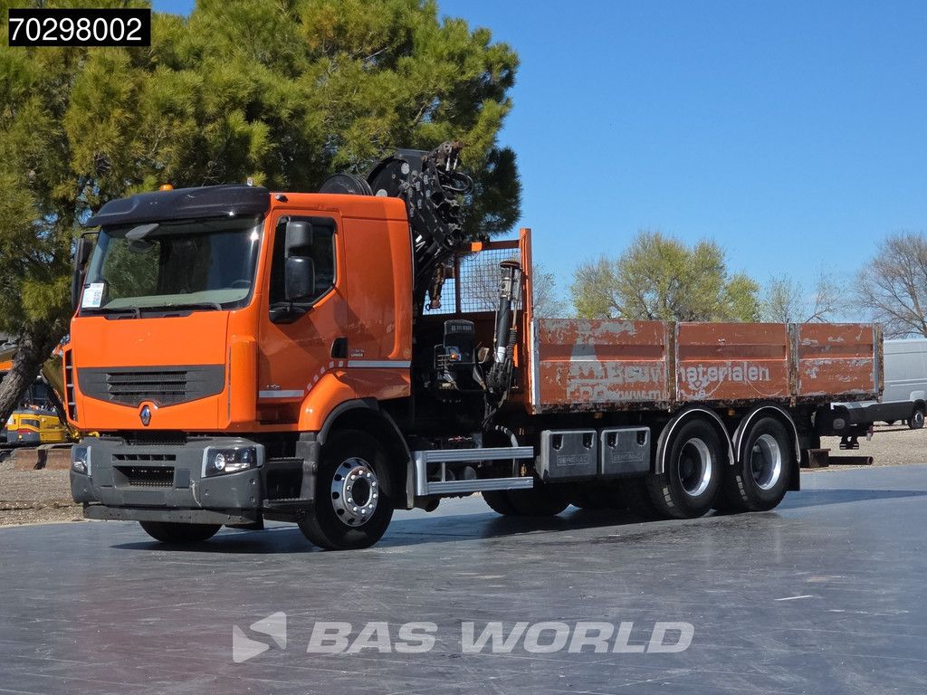 Renault Lander Premium 430 6X4 211 EP-4 HIDUO Kran Crane Automatic Airco Euro 5