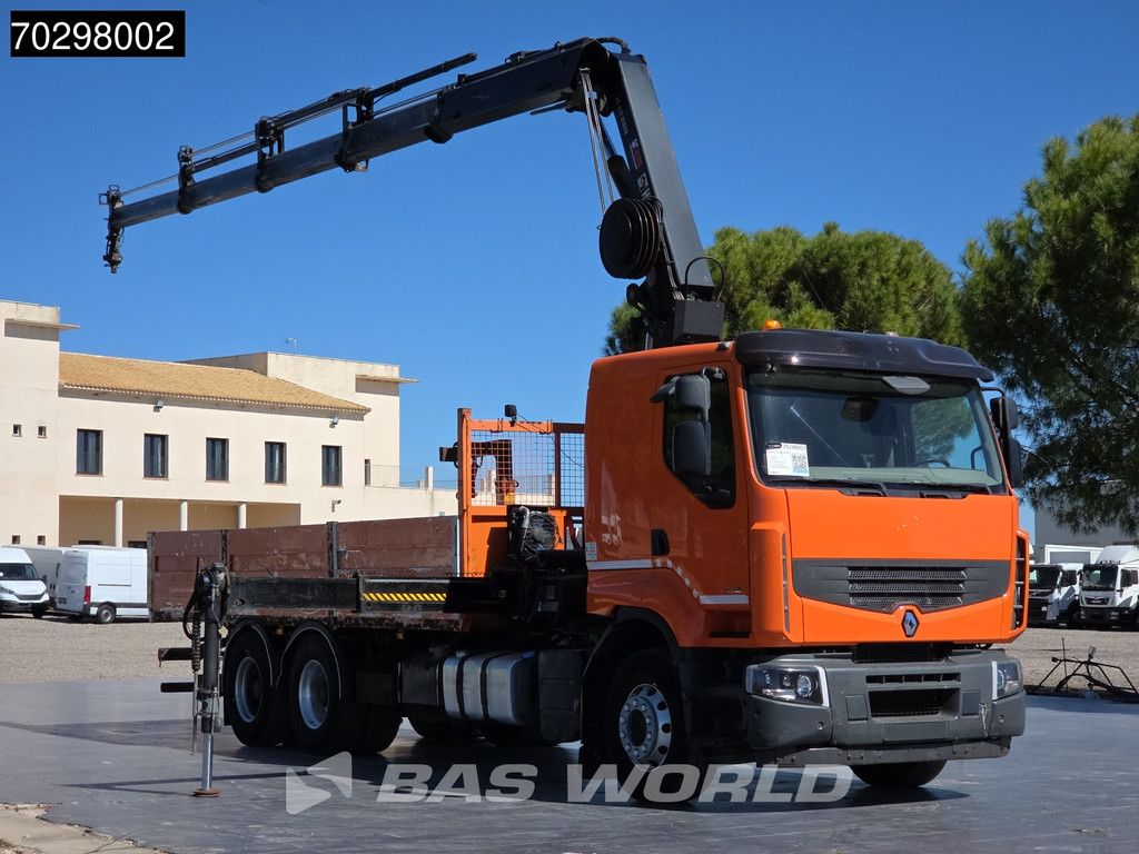 Renault Lander Premium 430 6X4 211 EP-4 HIDUO Kran Crane Automatic Airco Euro 5