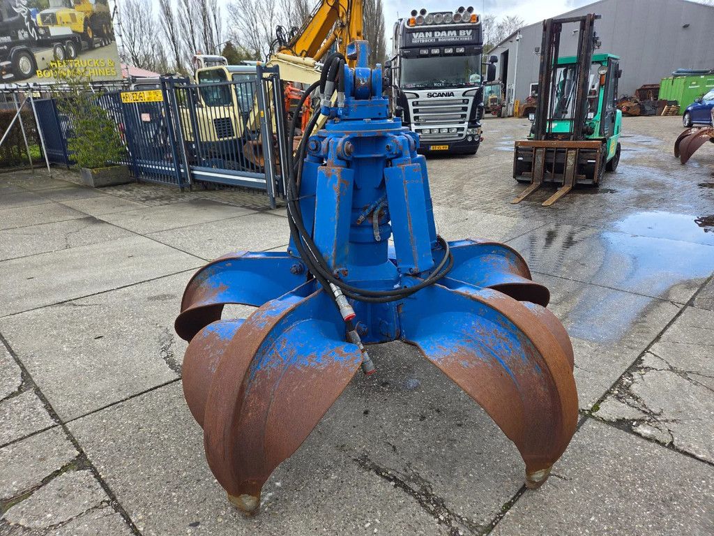 2X Roterende poliepgrijper 5 schalen