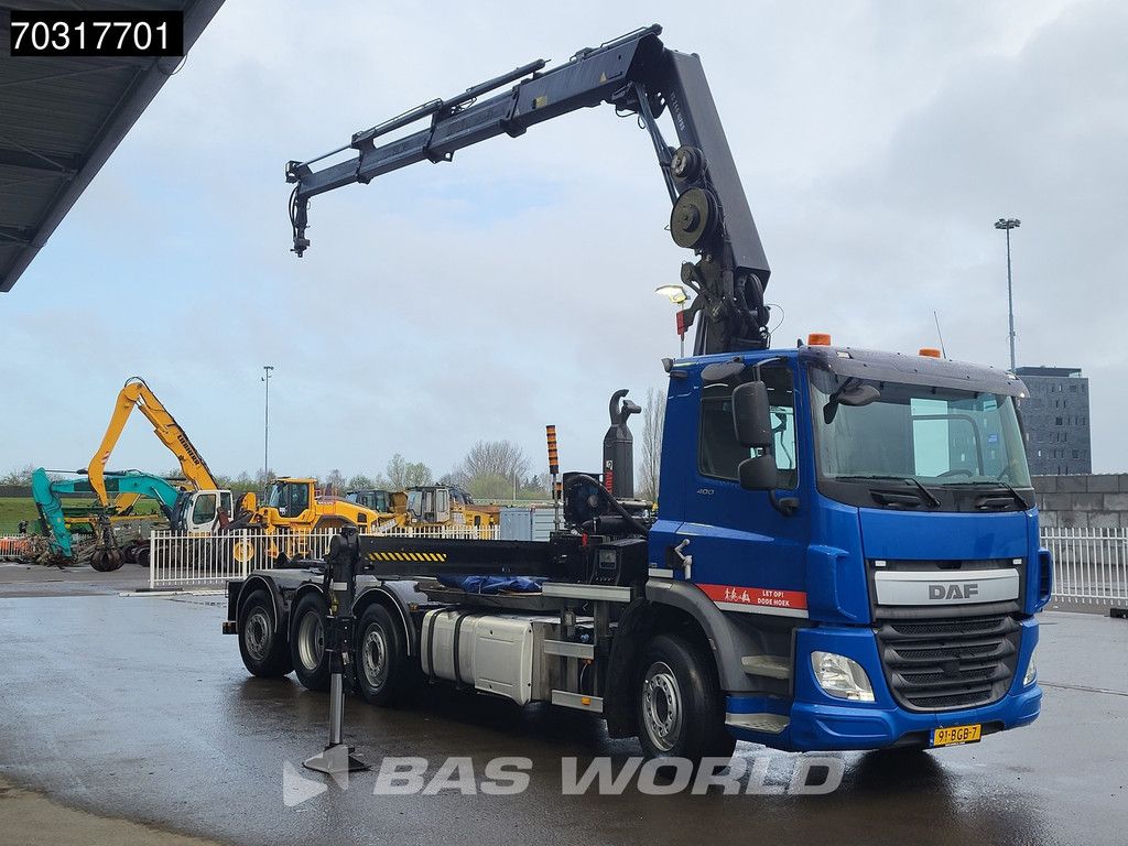 DAF CF 400 8X2 HIAB 244 EP-3 Hipro Crane Kran HIAB XR21S61 Lift+steering axle Euro 6