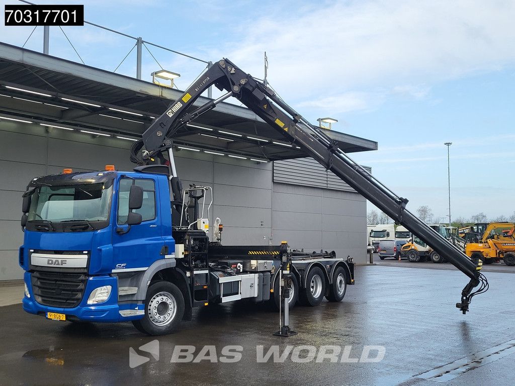 DAF CF 400 8X2 HIAB 244 EP-3 Hipro Crane Kran HIAB XR21S61 Lift+steering axle Euro 6