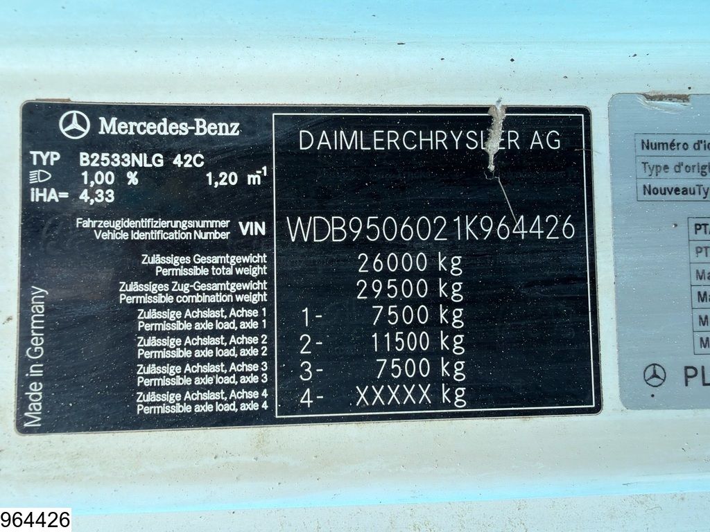 Mercedes Atego 2533 6x2, PTO, Maxilift, asphalt sprayer