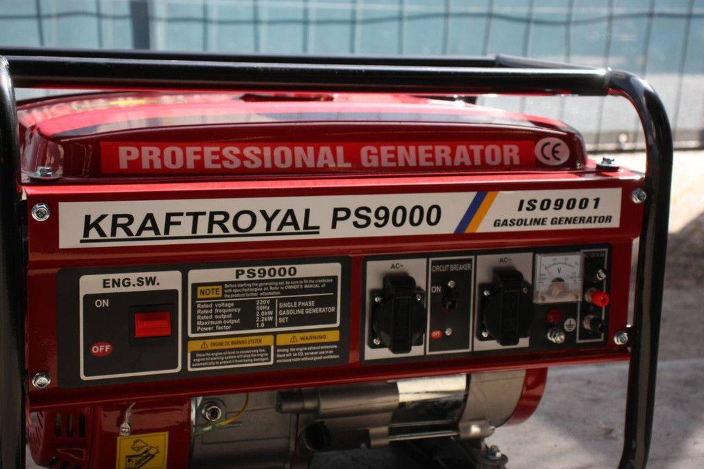 Kraftroyal PS9000 Petrol 7hp Generator, New