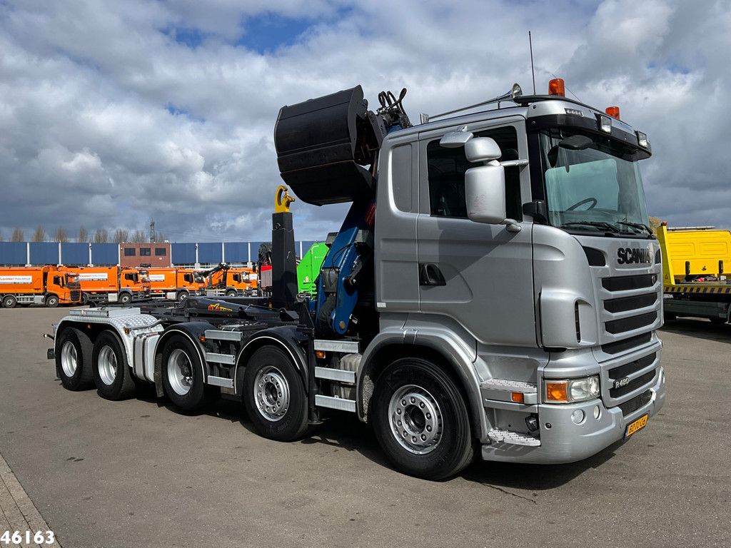 Scania R 480 10x4 Retarder HMF 16 Tonmeter Z-kraan