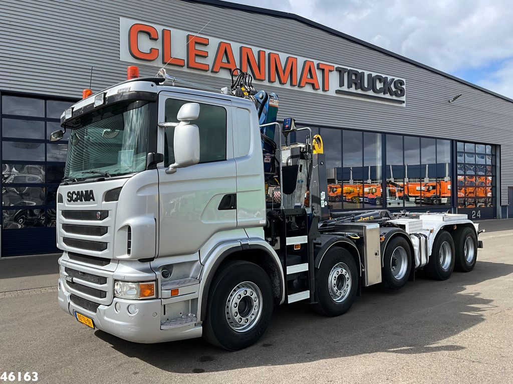Scania R 480 10x4 Retarder HMF 16 Tonmeter Z-kraan
