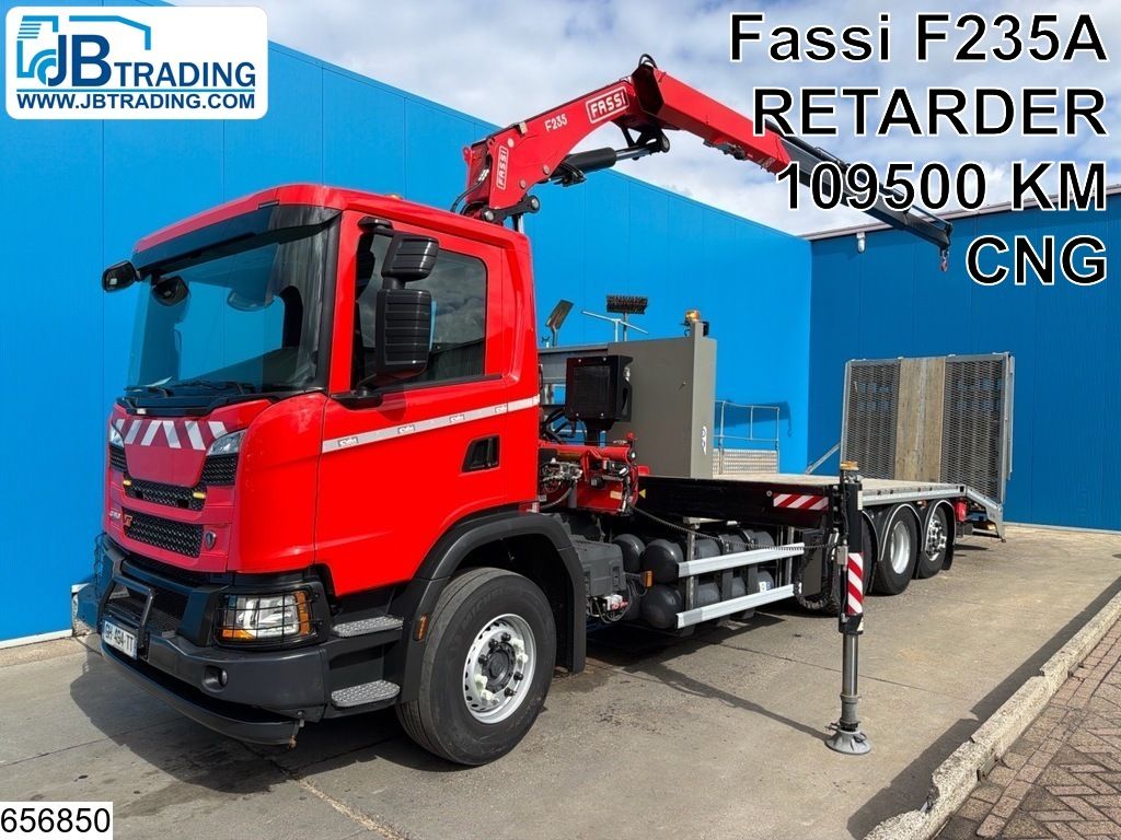 Scania G 410 XT EURO 6e, CNG, Retarder, PTO, Fassi