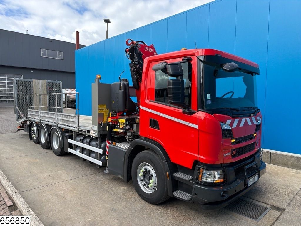 Scania G 410 XT EURO 6e, CNG, Retarder, PTO, Fassi