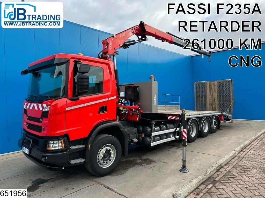 Scania G 410 XT EURO 6e, CNG, 8x4, Retarder, Fassi