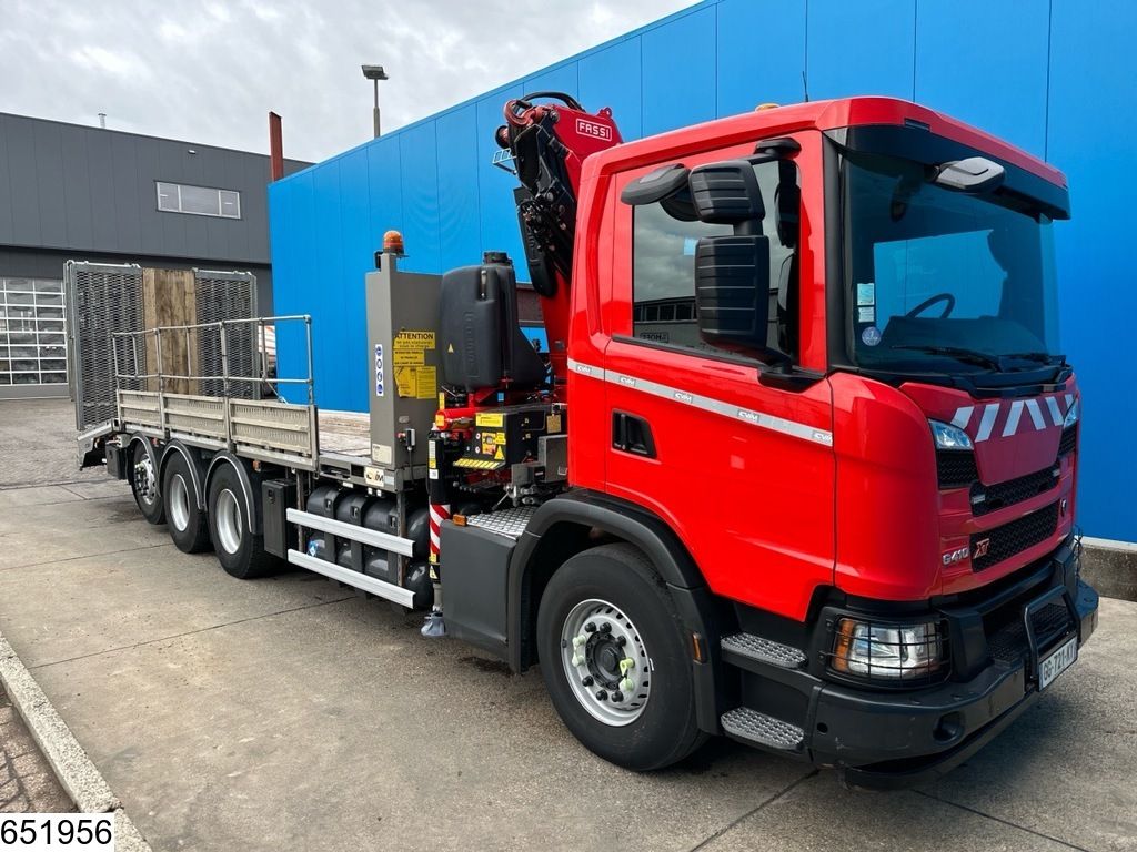 Scania G 410 XT EURO 6e, CNG, 8x4, Retarder, Fassi