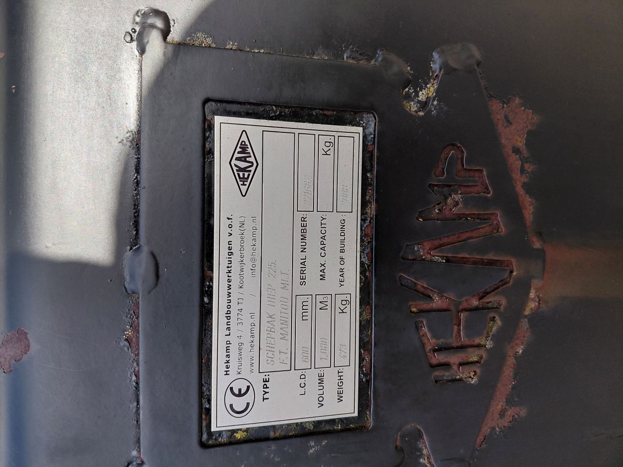 Hekamp schepbak diep 225