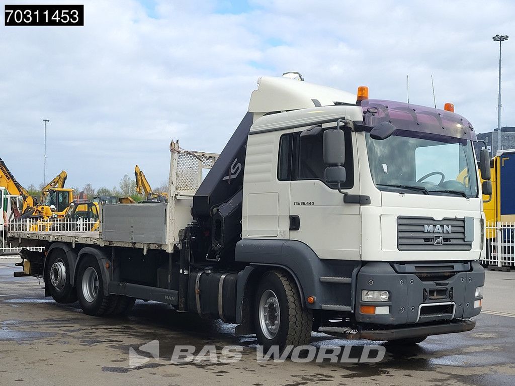 MAN TGA TGA 26.440 6X2 HIAB 322 E P-5 XS Kran Crane extendable loadfloor Lift-Axle Euro 4