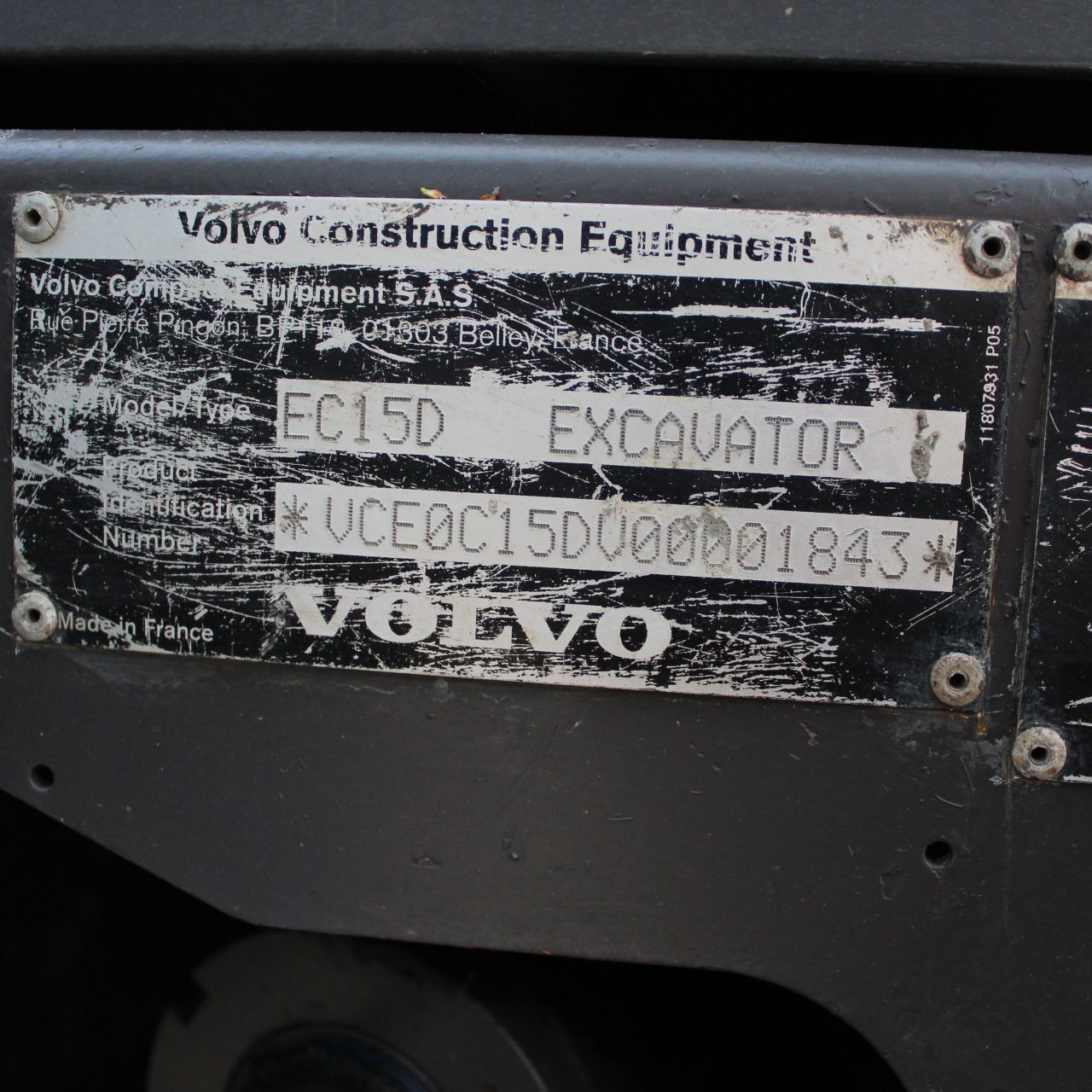 Volvo EC15D 2017 Diesel