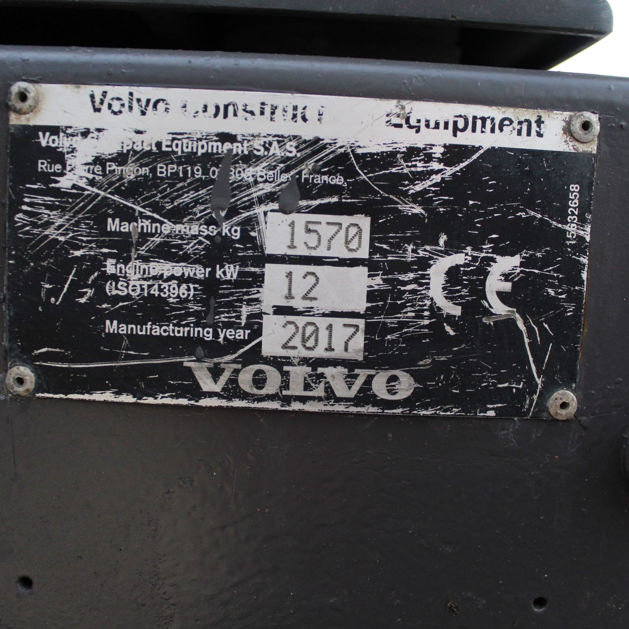 Volvo EC15D 2017 Diesel