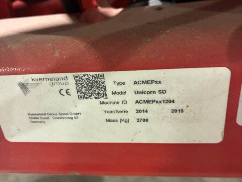 Kverneland Unicorn SD 9,00 m 18-reihig