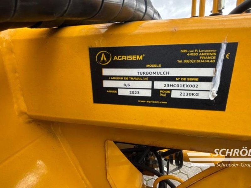 Agrisem TURBOMULCH 8,60 M | STROHSTRIEL | NEU