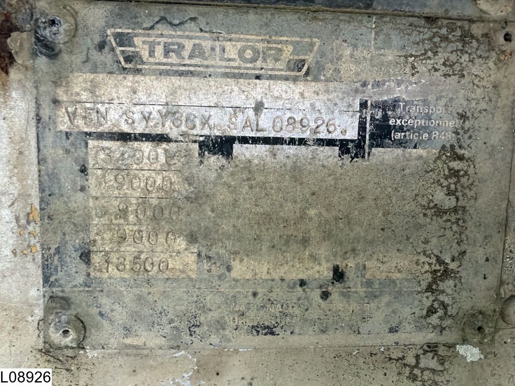 Trailor open laadbak 3 open-top trailers.