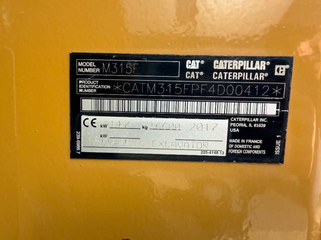 CAT M315F - With OilQuick