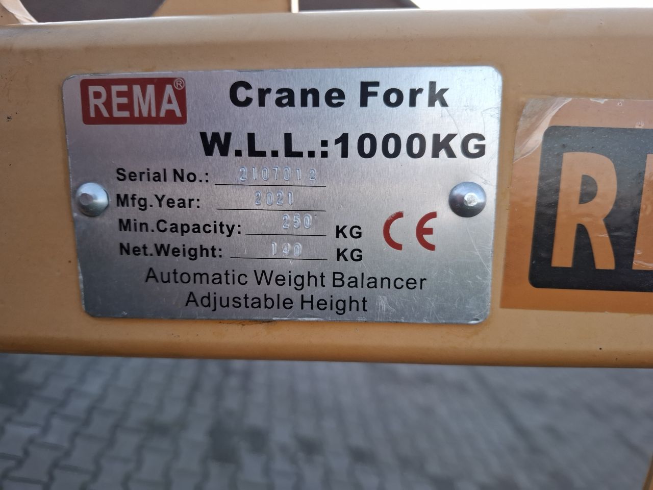 Kubel pallet vorken stenen klem volvo