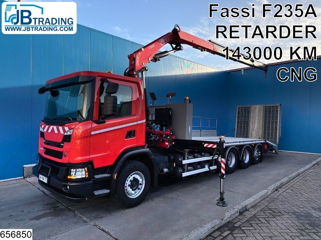 Scania G 410 XT EURO 6e, CNG, 8x4, Retarder, Fassi