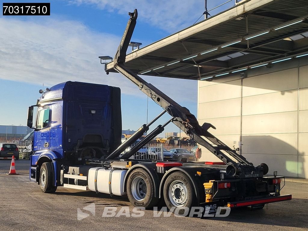 Mercedes Actros Actros 2546 6X2 Meiller RS 21.65 containersystem Lift-Lenkasche ACC Euro 6
