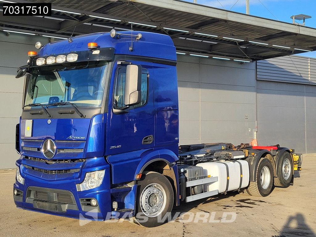 Mercedes Actros Actros 2546 6X2 Meiller RS 21.65 containersystem Lift-Lenkasche ACC Euro 6