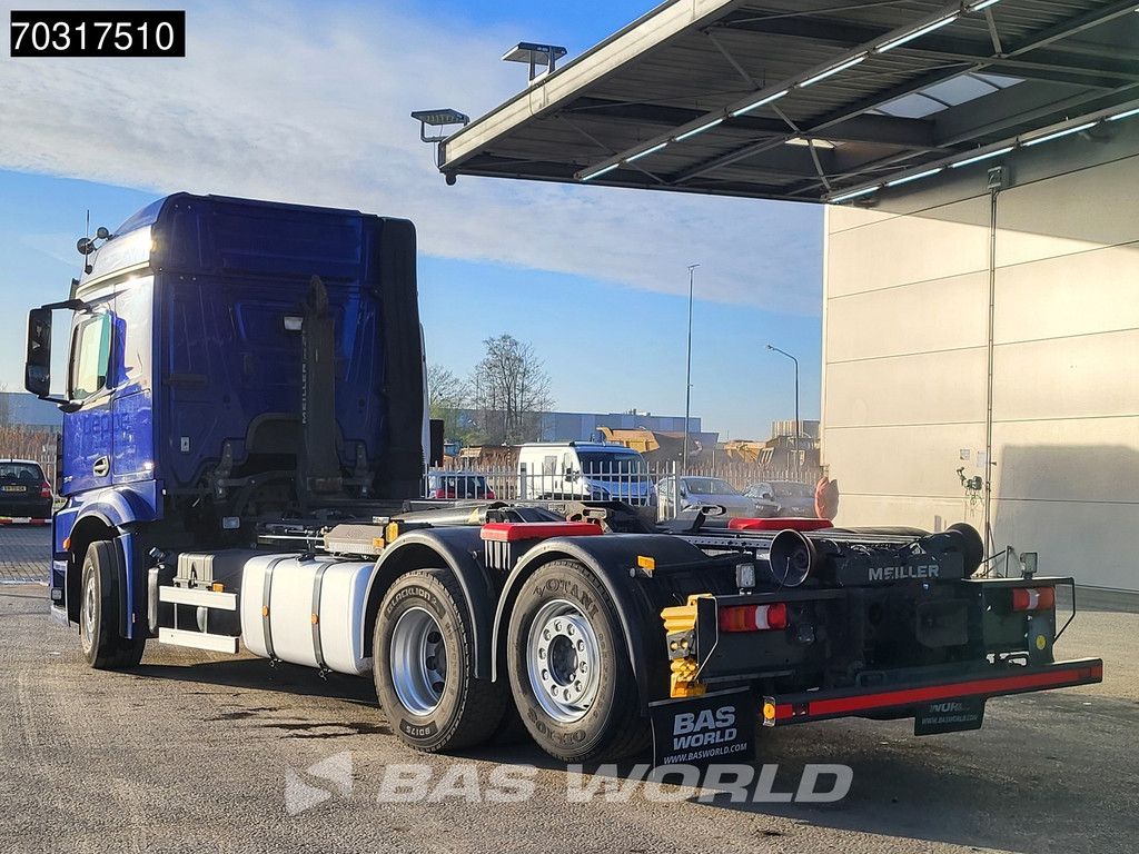 Mercedes Actros Actros 2546 6X2 Meiller RS 21.65 containersystem Lift-Lenkasche ACC Euro 6