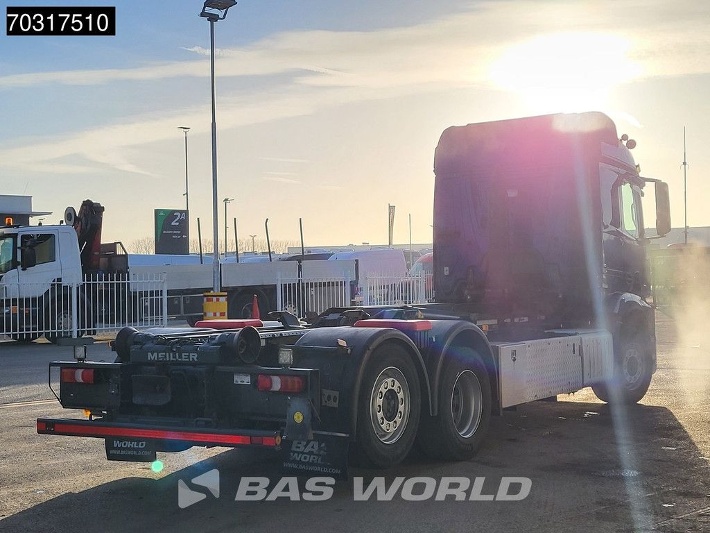 Mercedes Actros Actros 2546 6X2 Meiller RS 21.65 containersystem Lift-Lenkasche ACC Euro 6