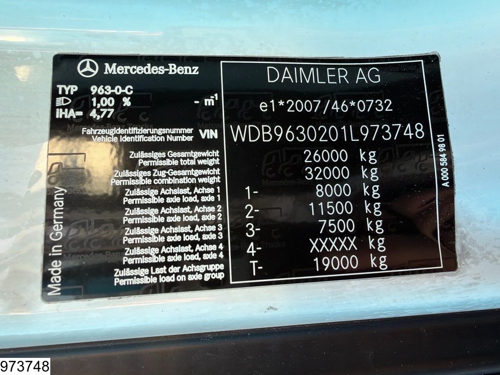Mercedes Antos 2535 EURO 6, 6x2, Palfinger