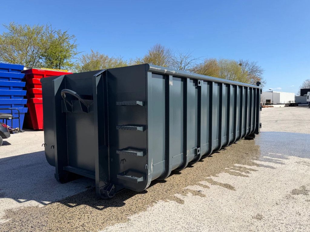 Sidalco 20m3 open container Franse deur RAL 7016