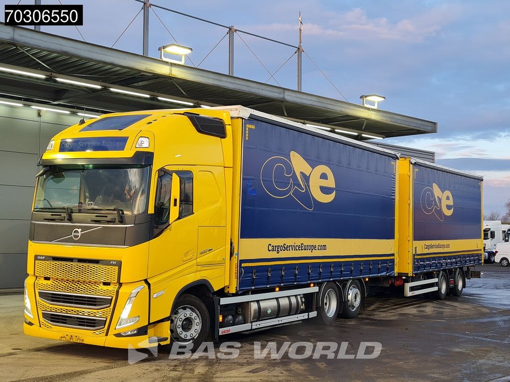 Volvo FH 460 6X2 LNG! Curtainside Combi Lift+Sliding roof Automatic VEB+ Euro 6