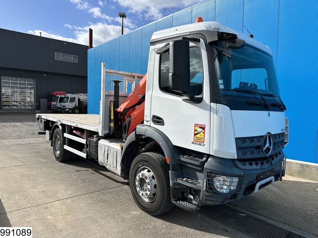 Mercedes Arocs 1830 EURO 6, Leaf spring, Hub reduction, Palfinger