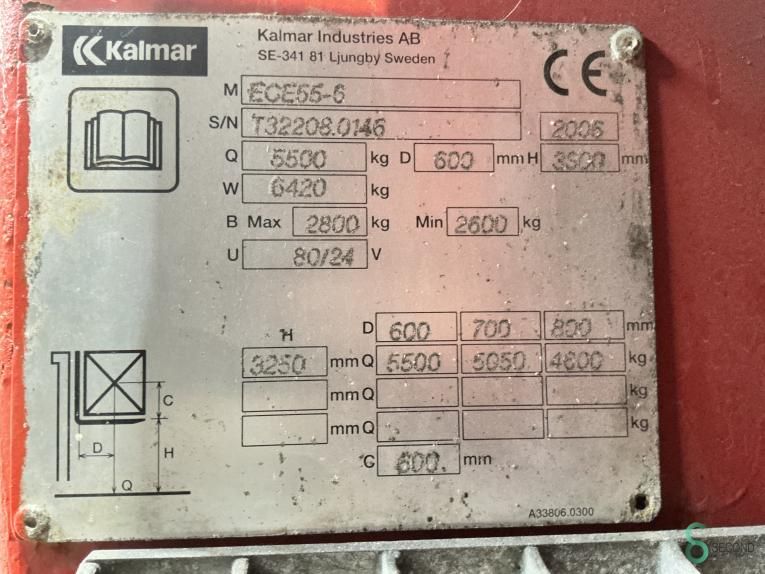 Forklifts Electric Kalmar ECE 55-6 2006