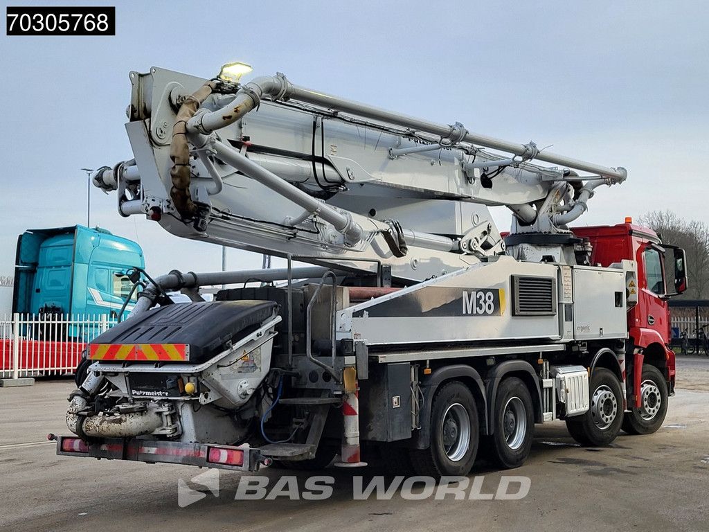 Mercedes Arocs 3240 8X4 38mtr Putzmeister BSF 38-5 16 H pump Steel suspension Big-Axle Euro 6