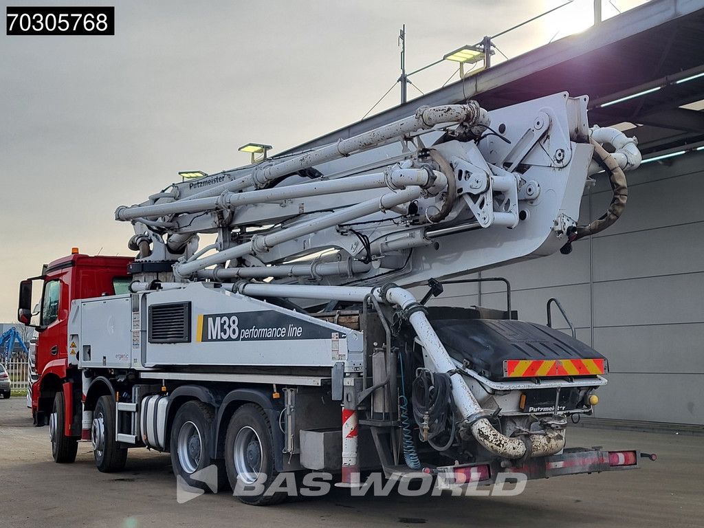 Mercedes Arocs 3240 8X4 38mtr Putzmeister BSF 38-5 16 H pump Steel suspension Big-Axle Euro 6
