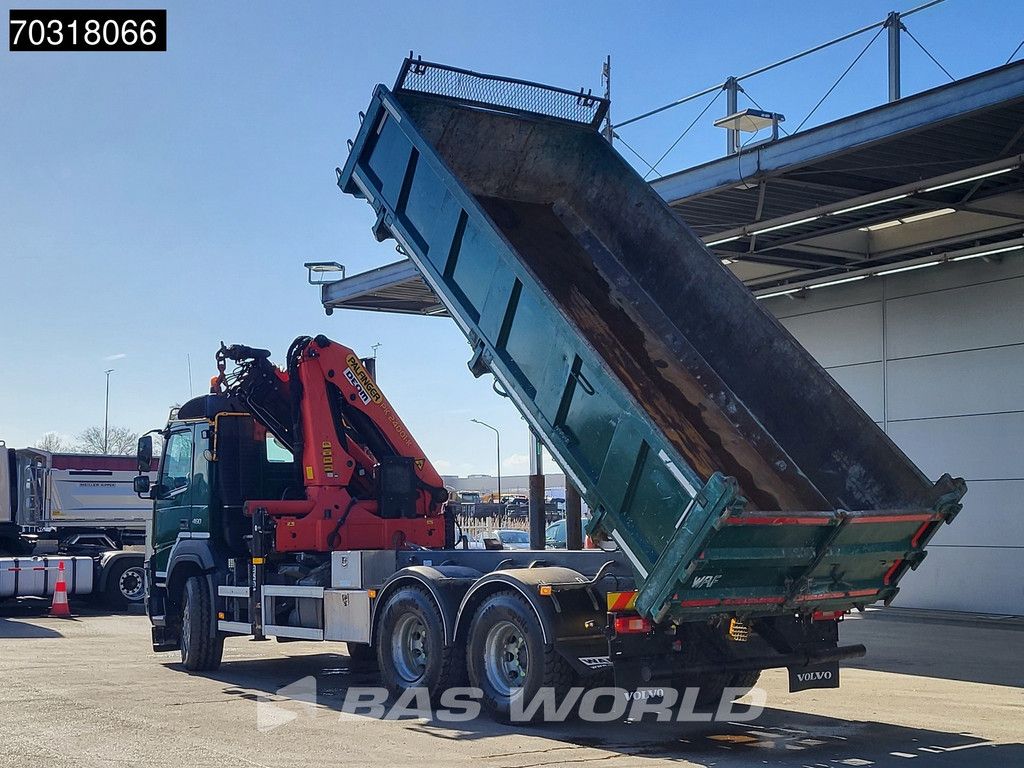 Volvo FMX 460 6X4 Palfinger PK24001-K Kran Crane 12m3 WAF tipper VEB+ Euro 5